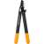 Fiskars PowerGear L70 Bypass Lopper, black with orange handles, for cutting branches up to 38mm