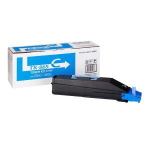 Kyocera TK-865 Cyan Toner Cartridge for TASKalfa 250ci and 300ci Printers - Printer & scanner