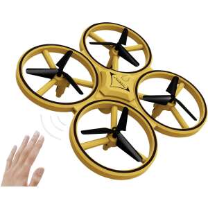 Amewi RC GC UFO Dron, dron sterowany gestami, żółty - Dron