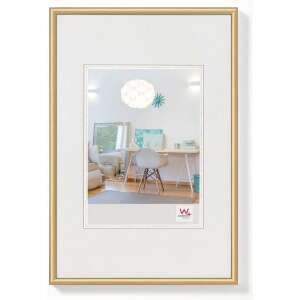Walther KV040G New Lifestyle 30,7x40,8 arany képkeret, modern design, kissé lekerekített profil, MDF hátsó fal, tisztán vágott üveg, forgókapcsok a fénykép könnyű elhelyezéséhez - Walther