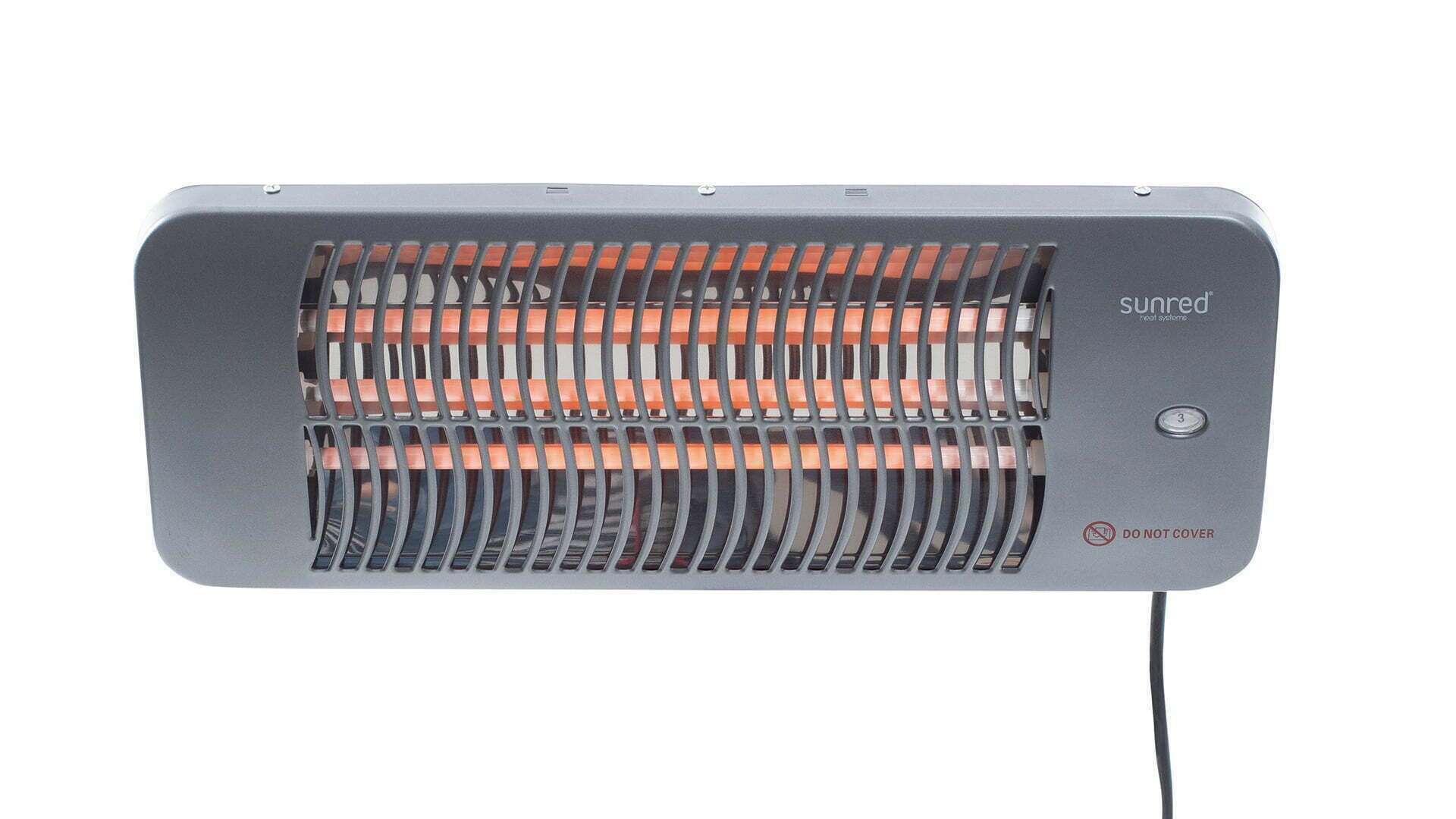 SUNRED | Heizung | LUG-2000W, Lugo-Quarzwand | Infrarot | 2000 W | Grau | IP24