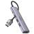 Ugreen 20805 Hub USB 3.0 z 4 portami i wejściem zasilania USB-C, szary