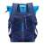RivaCase Dijon 15.6 inch blue laptop backpack, back view