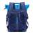 RivaCase Dijon 15.6 inch blue laptop backpack, back view