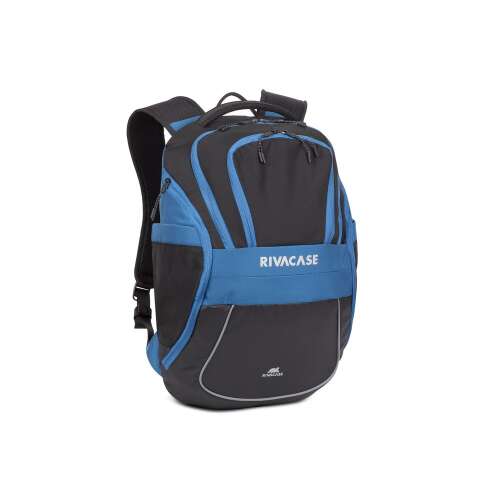 RivaCase Mercantour 15.6 inch laptop backpack, black and blue