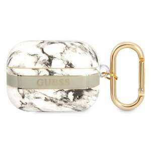 Guess Marble Strap Collection AirPods Pro Case, Grey Marble - Headset Accessory