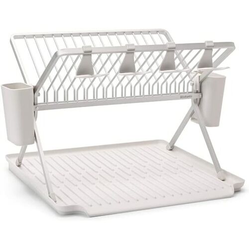 Brabantia Összecsukható Edényszárító Evőeszközkosárral és Csepegtető Tálcával