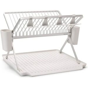 Brabantia SinkSide 1004152 Uscător de vase pliabil, suport pentru tacâmuri, rezistent la coroziune, gri deschis