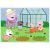 Peppa malac puzzle kép: Peppa és családja a kertben