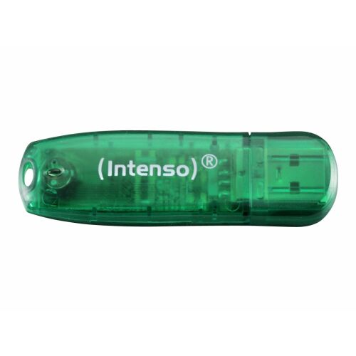 Intenso Rainbow Line 8GB Green USB 2.0 Flash Drive