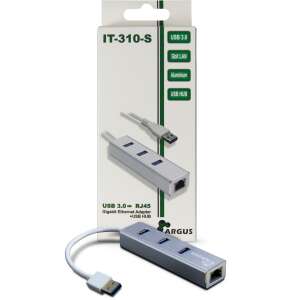 Inter-Tech Argus IT-310-S USB-A 3.0 apa - Gigabit LAN anya + 3x USB-A 3.0 anya Adapter 72642910 