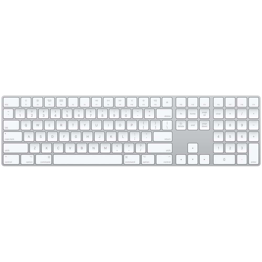 Apple magic keyboard vezeték nélküli billentyűzet us - ezüst