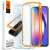 Spigen AlignMaster tempered glass screen protector for Samsung Galaxy A54 5G, 2 pack, showing the product packaging and the protector itself