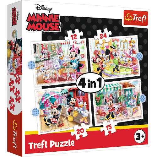 Trefl 4in1 Puzzle - Minnie egér