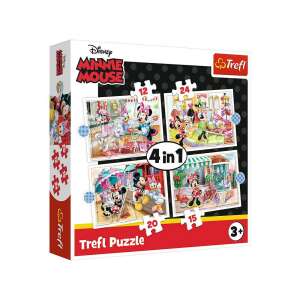 Pudełko z puzzlami Trefl 4w1 - Minnie Mouse - Trefl Puzzle