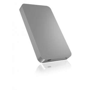 Carcasă externă pentru hard disk USB-C IcyBox IB-247-C31 de 2,5 inci, argintiu, vedere din unghi - RaidSonic