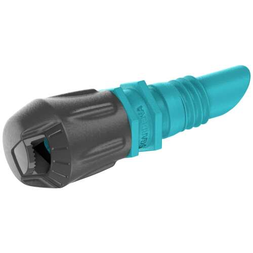 Gardena Micro-Drip-System 90°-os szórófej, kék és szürke, 13 mm-es csatlakozó, oldalnézet - Gardena