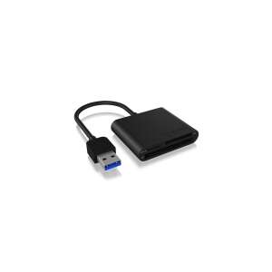 Čítačka kariet IcyBox IB-CR301-U3 USB 3.0, čierna, pre SD, microSD, CF karty - Čítačky kariet