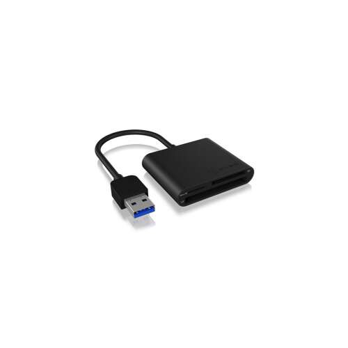 Čítačka kariet IcyBox IB-CR301-U3 USB 3.0, čierna, pre SD, microSD, CF karty