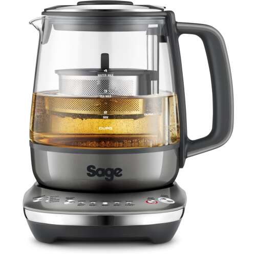 Sage STM700 The Tea Maker™ Kompakt Teafőző, automata teafőző üvegkannával, rozsdamentes acél betétekkel és digitális vezérlőkkel