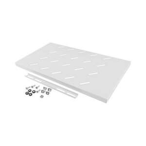 Lanberg AK-1001-S raft fix 1U de 19 inci pentru dulapuri de perete, gri, cu accesorii de montare - Accesorii pentru dulapuri Rack