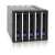 Icy Dock FatCage MB155SP-B 5x3.5" - 2x5.25" HDD keret, elülső nézet LED jelzőkkel