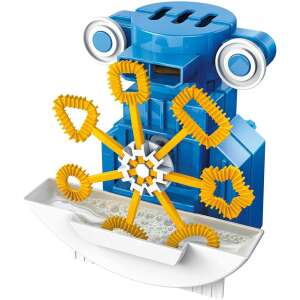 HCM KidzRobotix Робот за балончета STEM, син робот със жълти пръчици за балончета, духащи балончета - Спорт и свободно време