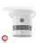 Nedis SmartLife Zigbee smoke detector, white, front view, with Zigbee logo