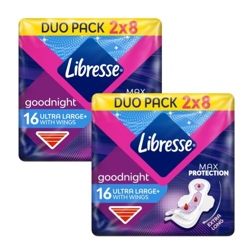 Libresse Goodnight éjszakai egészségügyi Betét 2x16db