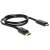 Black DeLock DisplayPort to HDMI Cable for PC to TV Connection