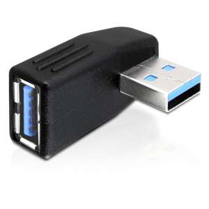 DeLock USB 3.0 adapter, 270 degree angled, black, USB-A male to USB-A female - Delock USB Adapter