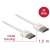 Kabel DeLock High Speed HDMI z Ethernet, 4K 60Hz, 1,5m, biały, metalowe obudowy