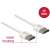 DeLock High Speed HDMI with Ethernet cable, 4K 60Hz, 0.25m, white, metal housing
