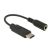 Аудио адаптер USB Type C мъжки към стерео женски 14 см, Delock - 65842 (65842) 72649121