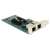 DeLock PCI Express Network Card with two Gigabit LAN ports, angled view