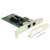 DeLock PCI Express Network Card with two Gigabit LAN ports, low profile bracket included