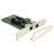 DeLock PCI Express Network Card with two Gigabit LAN ports, low profile bracket included