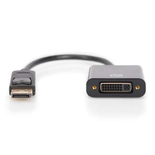 Przewód adaptera Assmann DisplayPort do DVI-I (Dual Link), 0,15m, czarny