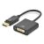 Assmann DisplayPort - DVI-I (Dual Link) Adapter/Converter Kábel 0,15m Fekete AK-340401-001-S 172741239