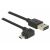 DeLock EASY-USB 2.0 Type-A Apa > EASY-USB 2.0 Type Micro-B Apa Szögben left/right 1m Kábel Fekete 83846 84122569