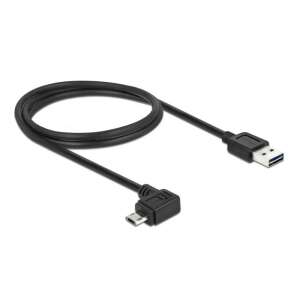 DeLock EASY-USB 2.0 A-típusú > EASY-USB 2.0 Micro-B típusú kábel, fekete, 1 méter - Adatkábel