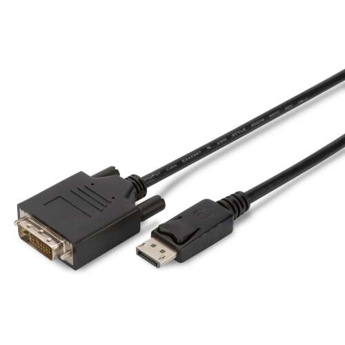 Adaptér kábel Assmann DisplayPort, DP - DVI-D (Dual Link) (24+1) 3m Čierny AK-340301-030-S 84122973