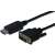Cablu adaptor Assmann DisplayPort la DVI-D Dual Link, 5m, negru