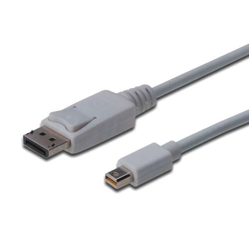 Kabel Assmann Mini DisplayPort - DisplayPort, biały, 2m