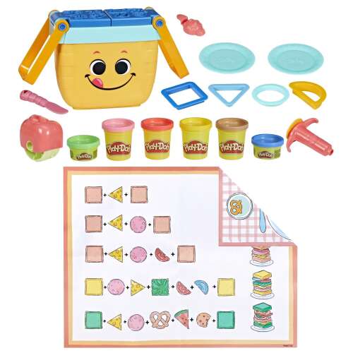 Play-Doh Picknick Formen Starterset mit Picknickkorb, Formen und Spielmatte