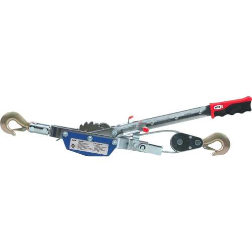 Yato YT-5911 kézi csörlő, 1,02 kg teherbírás, 3 méteres kábel - Emelő