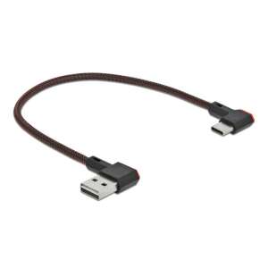 DeLock EASY-USB 2.0 Typ-A auf Typ-C Winkelkabel, 0,2m - USB-Kabel