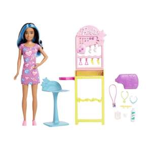 Set de joacă Barbie Skipper Primele Locuri de Muncă Stand cu bijuterii, include păpușă, stand cu bijuterii, accesorii și scaun - Barbie Baba