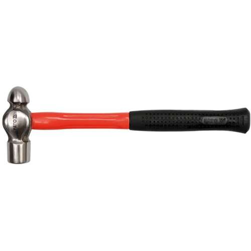 YATO Ball-peen Hammer, 0.45 kg, red handle, black grip
