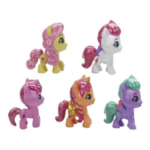 Figurine ponei miniaturale My Little Pony, Sunny Starscout, Zipp Storm, Posey Bloom, Daring Flare, Maverick Mauve - Hasbro Figurine de basm